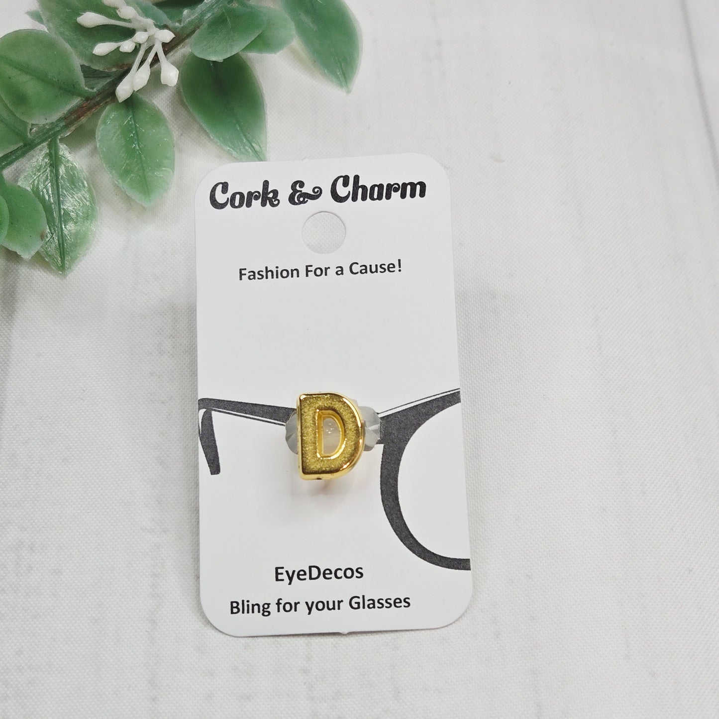 D Initial Gold EyeDeco