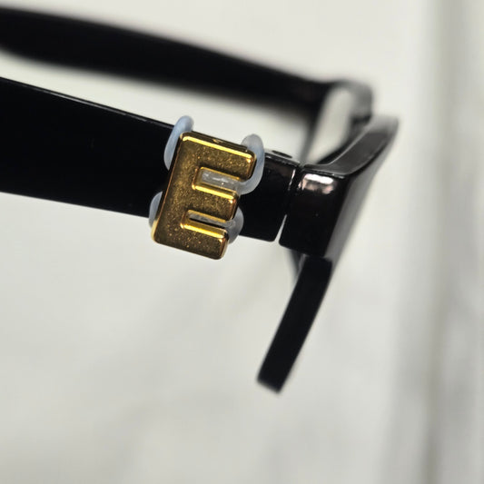 E Initial Gold EyeDeco