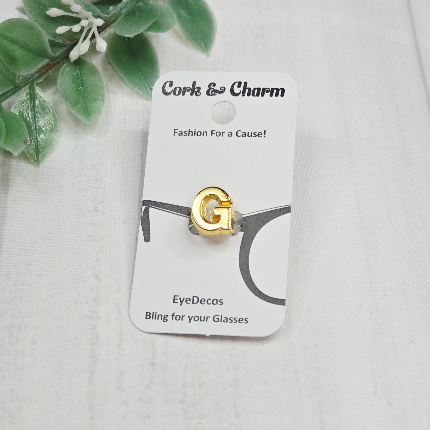 G Initial Gold EyeDeco