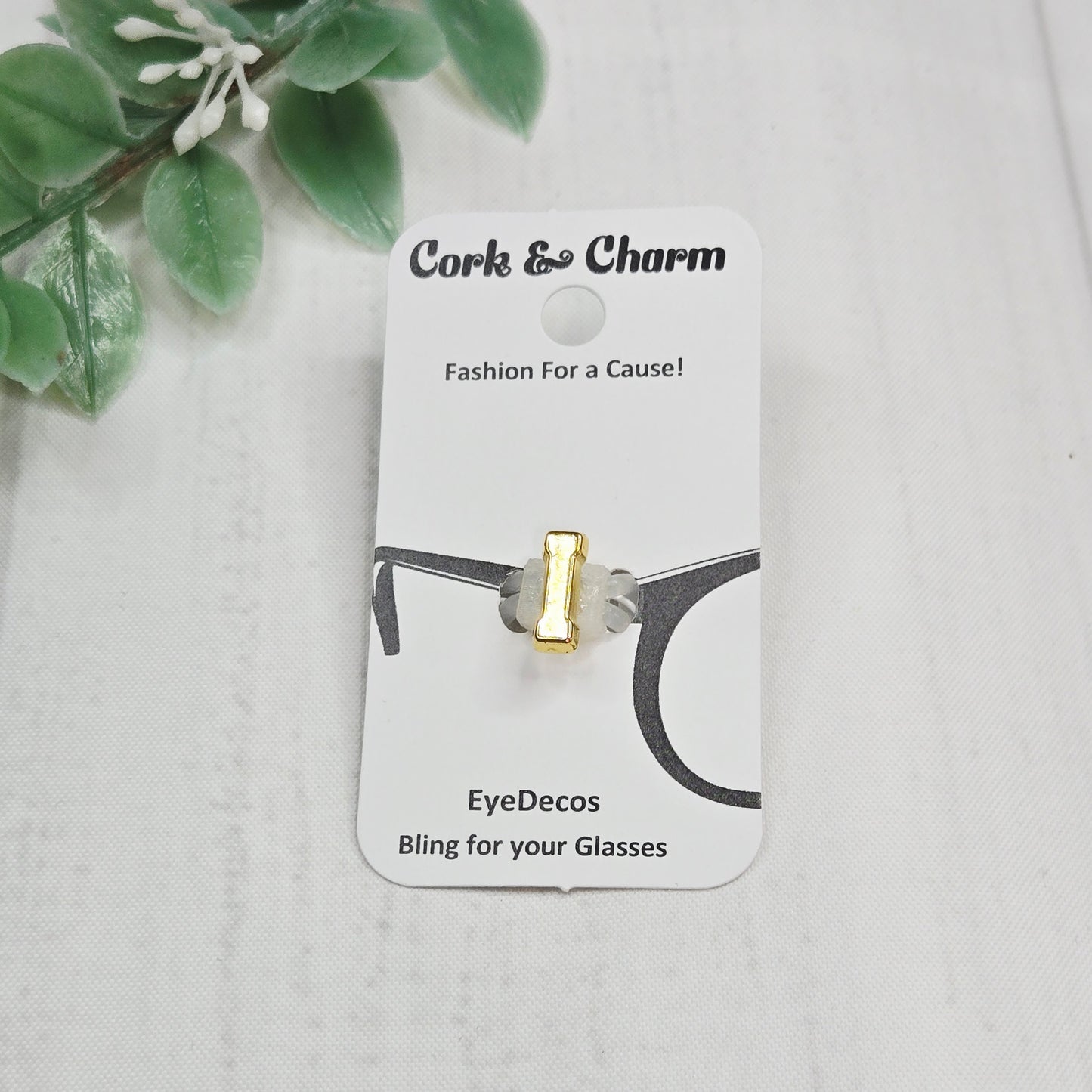 I Initial Gold EyeDeco