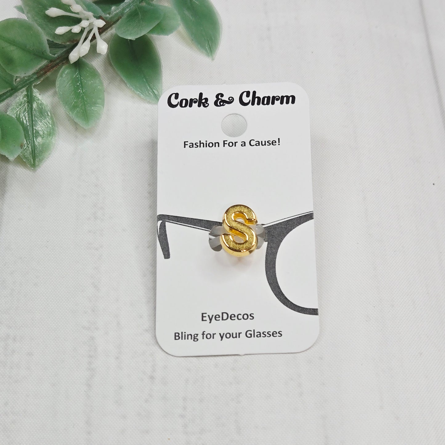 S Initial Gold EyeDeco