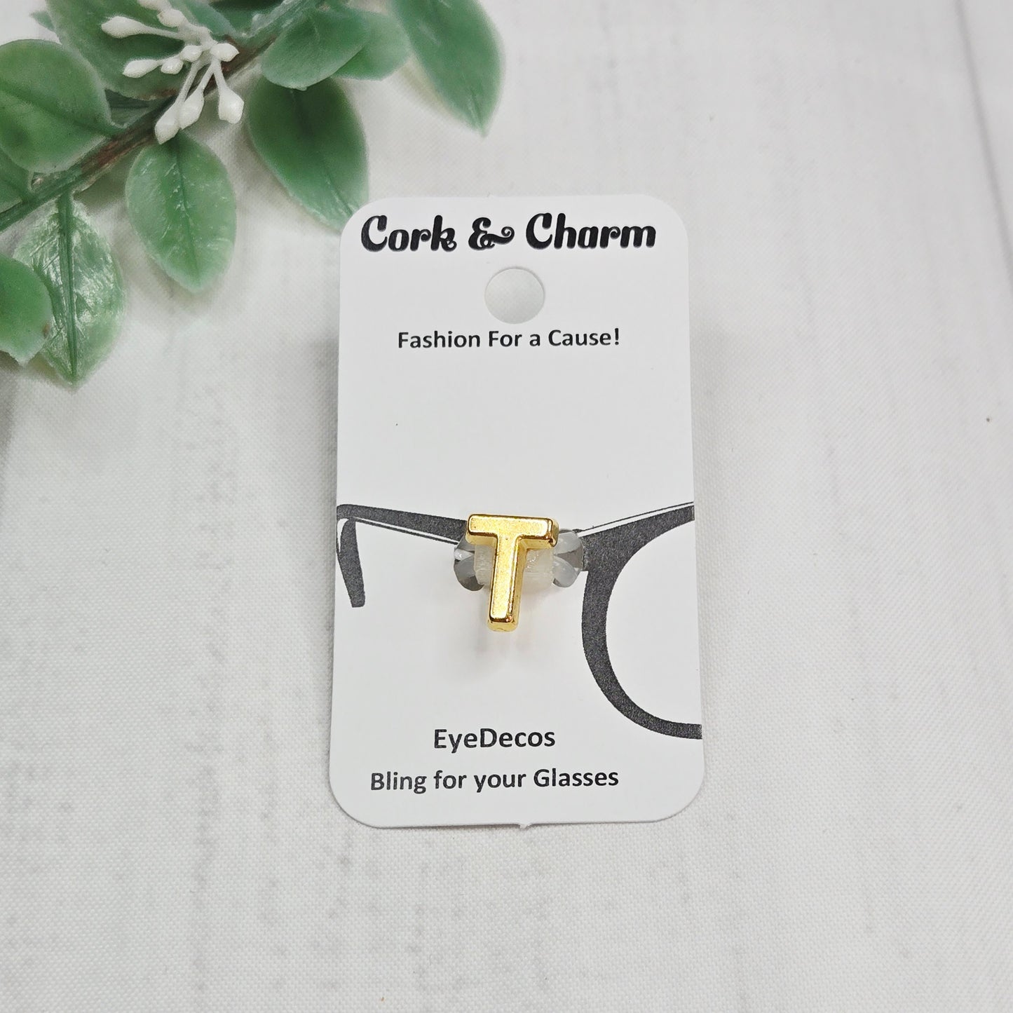 T Initial Gold EyeDeco