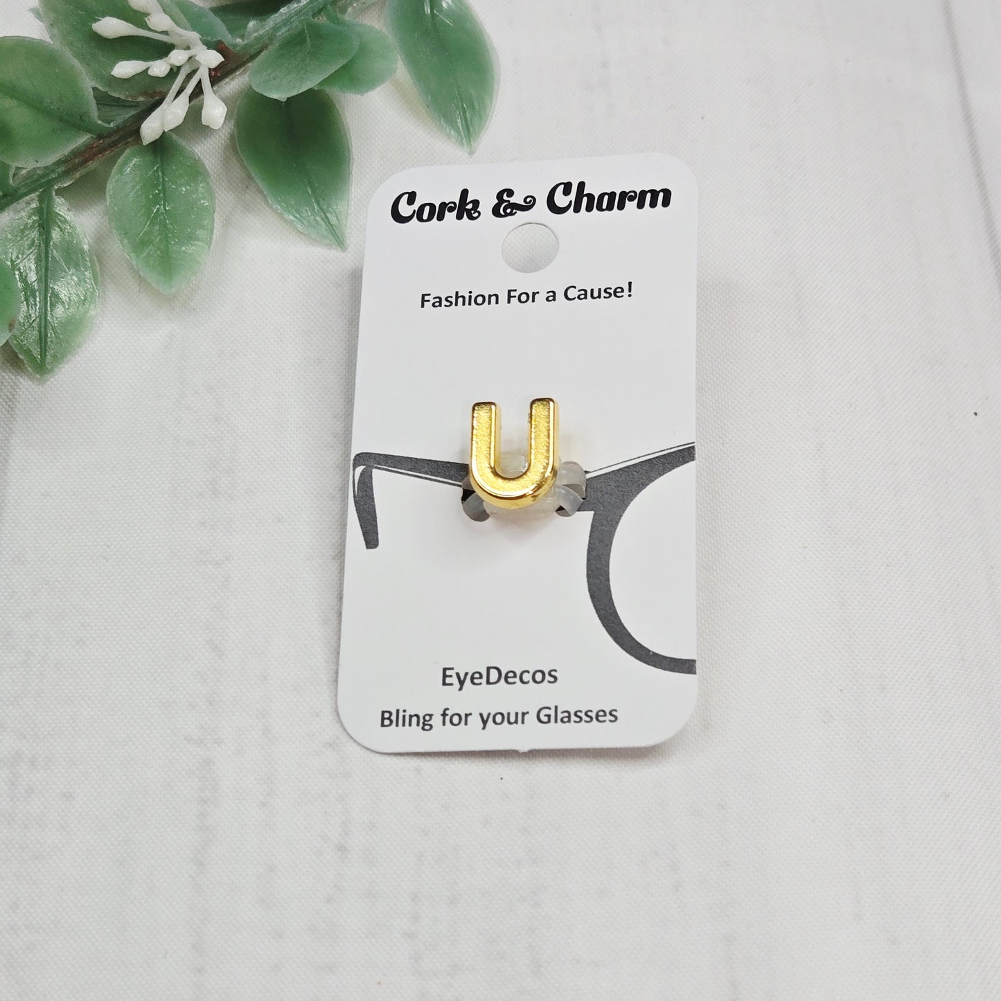 U Initial Gold EyeDeco