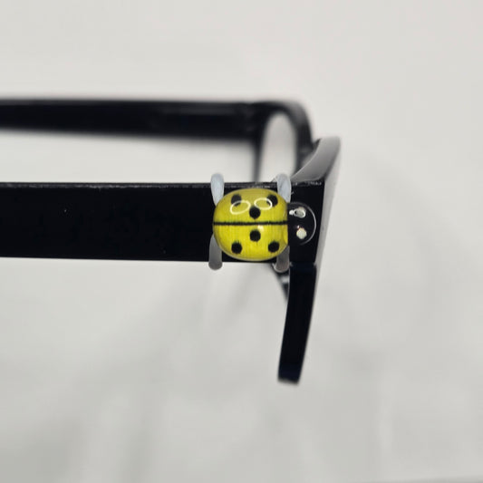 Yellow Ladybug Resin EyeDeco