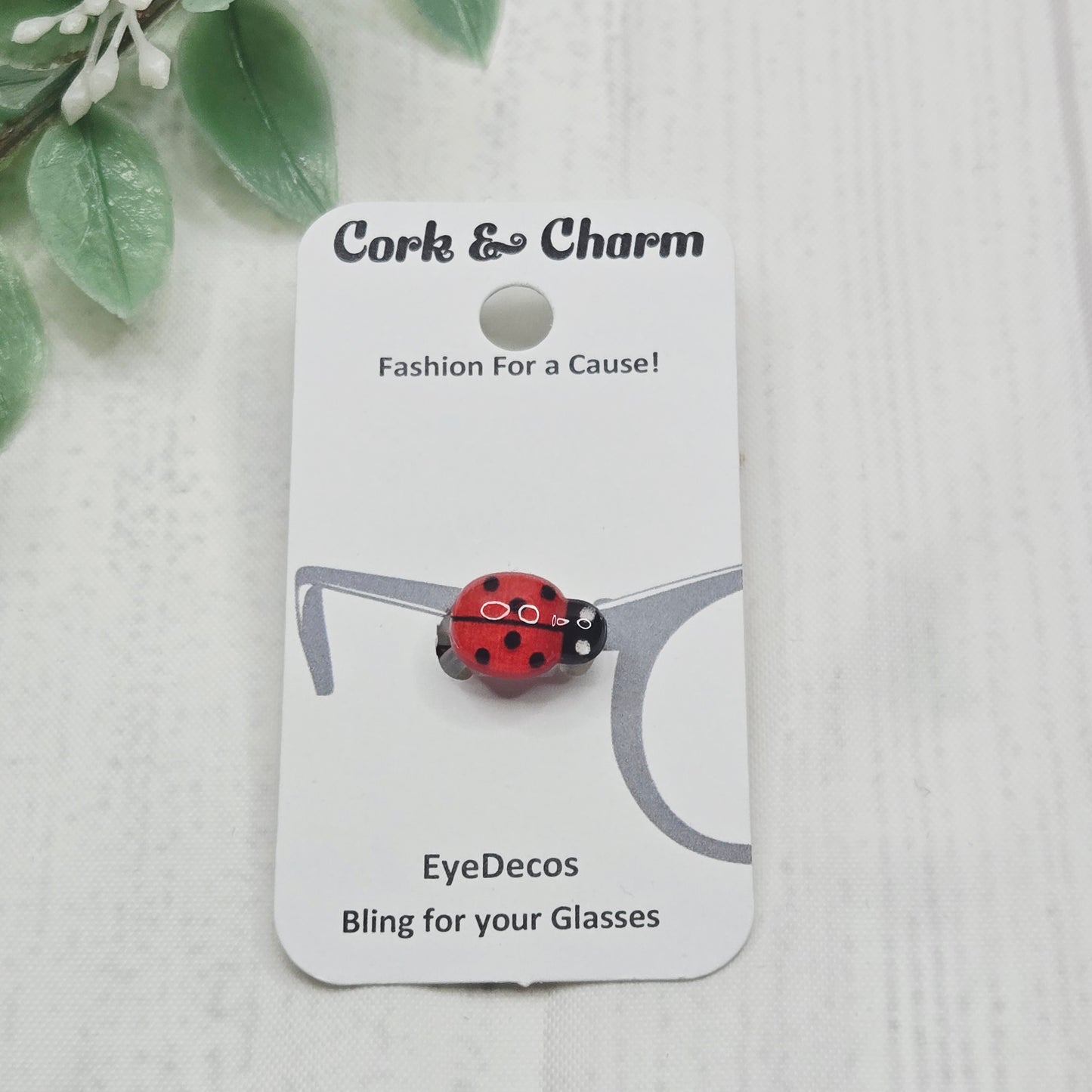 Red Ladybug Resin EyeDeco
