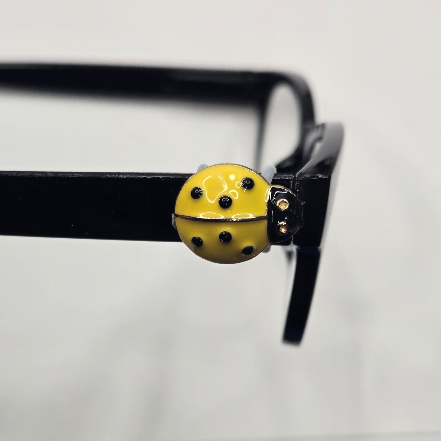 Yellow Ladybug Enamel EyeDeco