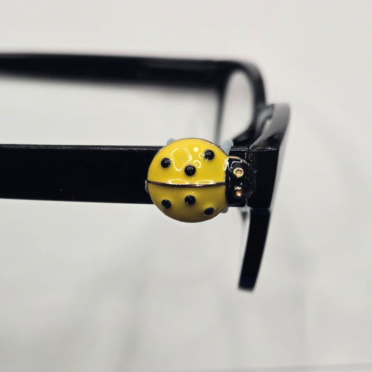 Yellow Ladybug Enamel EyeDeco