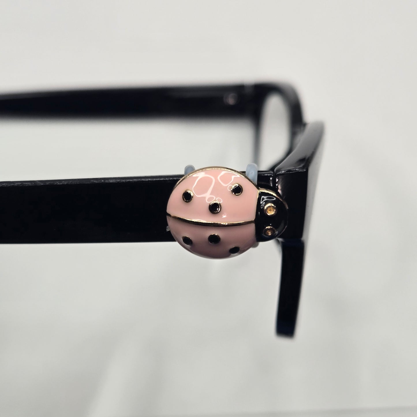 Pink Ladybug Enamel EyeDeco
