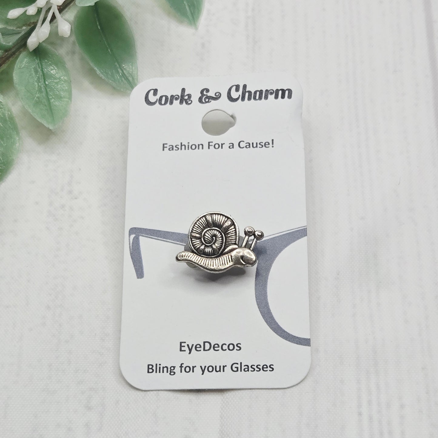 Silver Snail Metal EyeDeco