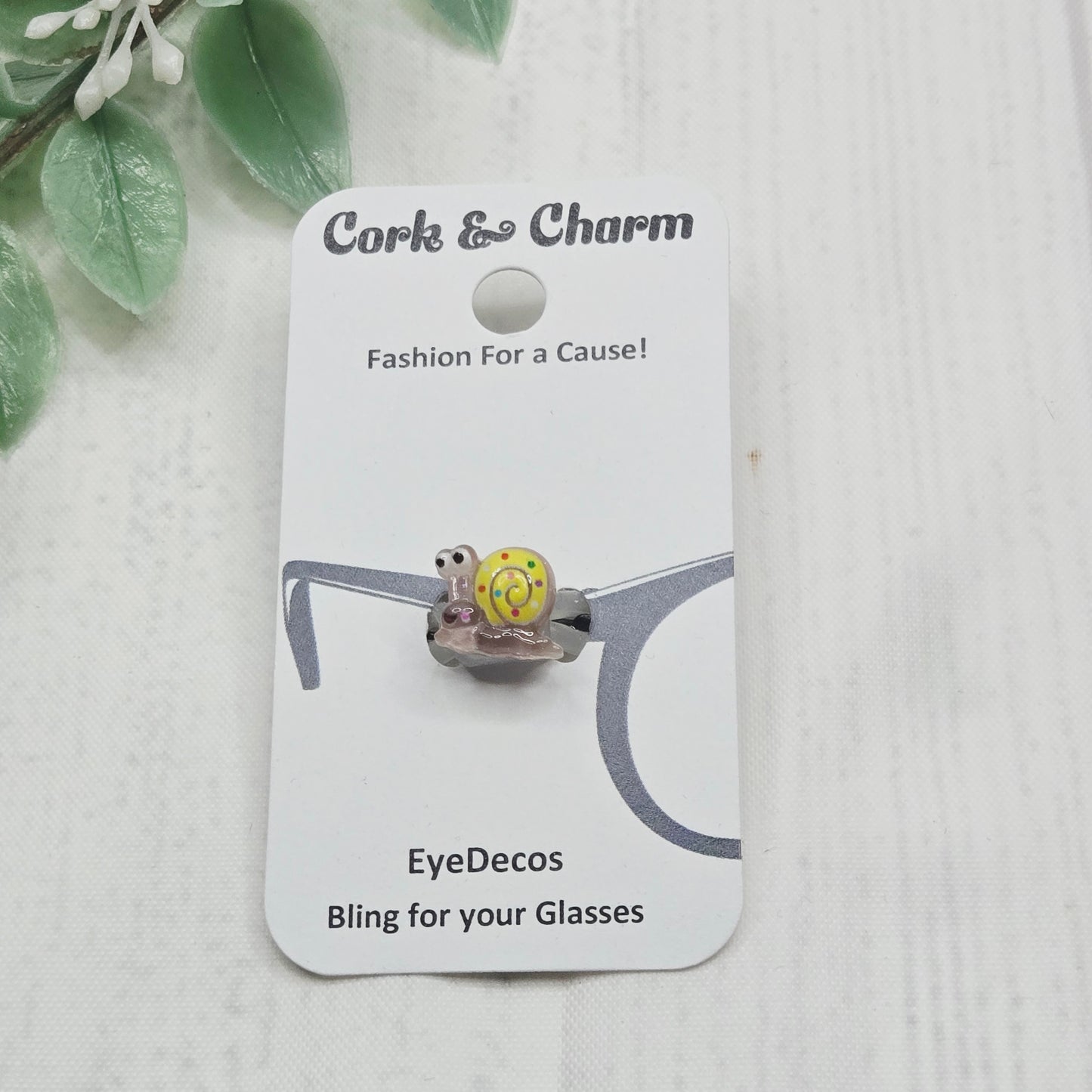 Yellow Snail Resin EyeDeco