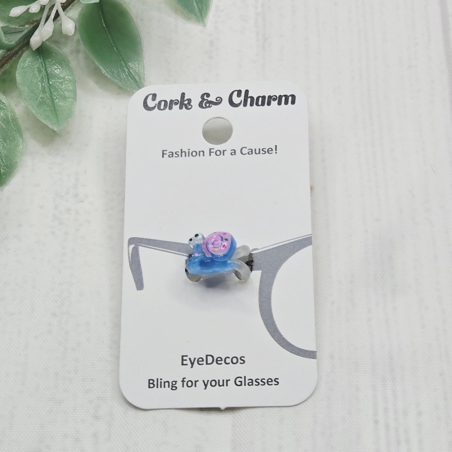 Blue Purple Snail Resin EyeDeco