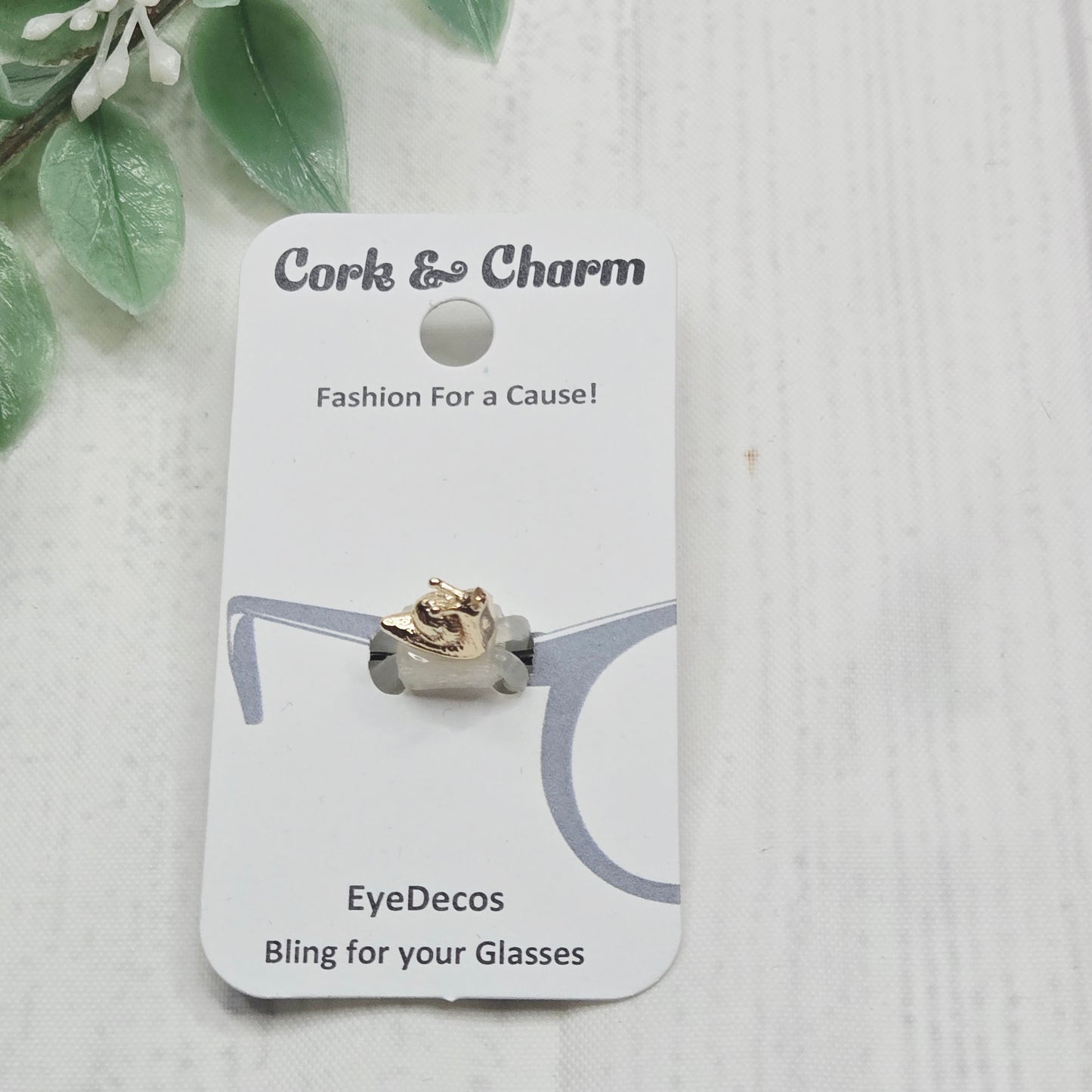 Mini Gold Snail Metal EyeDeco