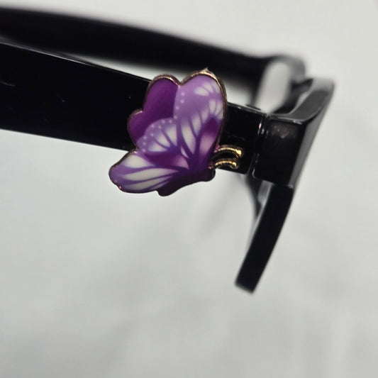 Purple Butterfly Enamel EyeDeco