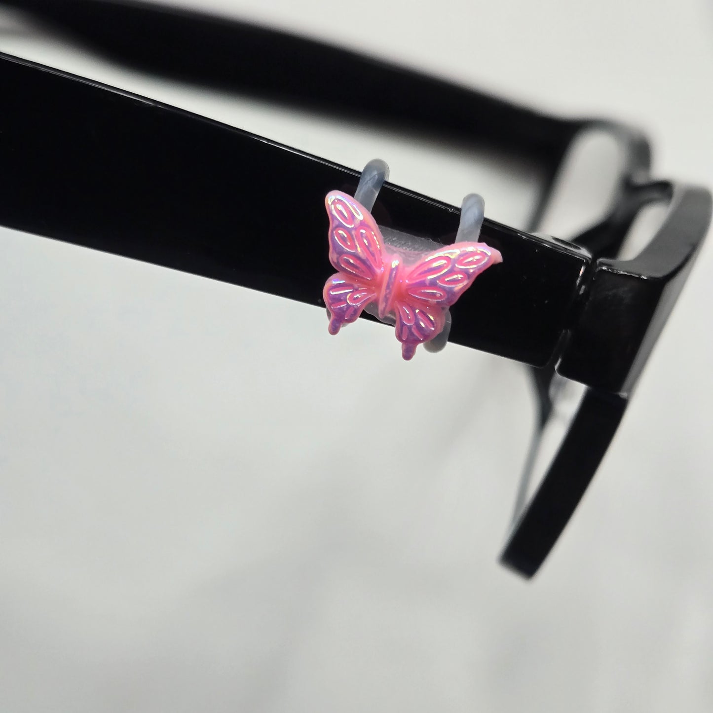 Light Pink Iridescent Butterfly Resin EyeDeco