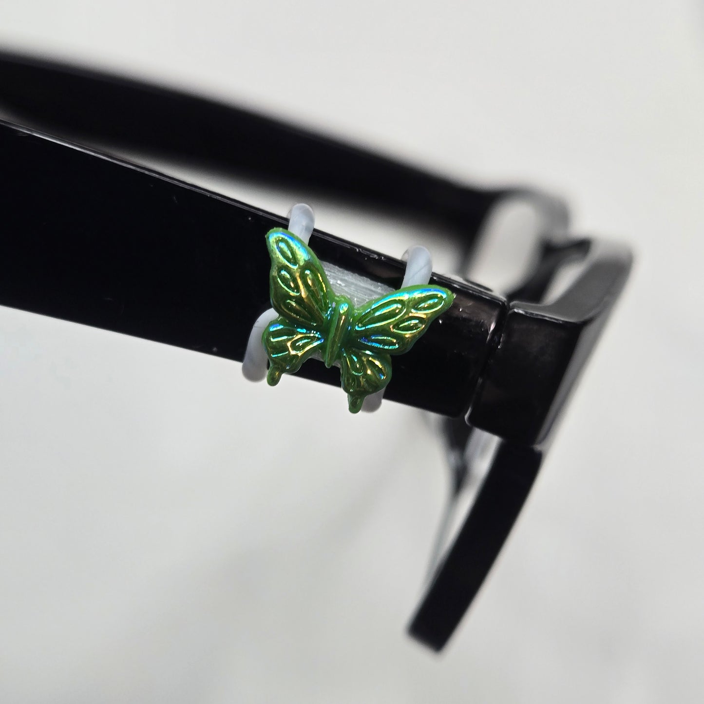 Green Iridescent Butterfly Resin EyeDeco
