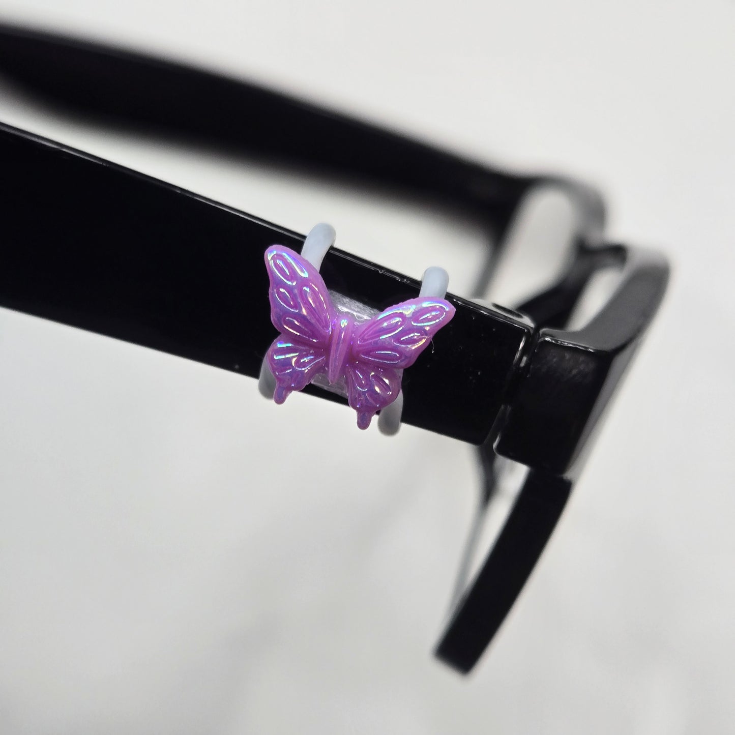 Purple Iridescent Butterfly Resin EyeDeco