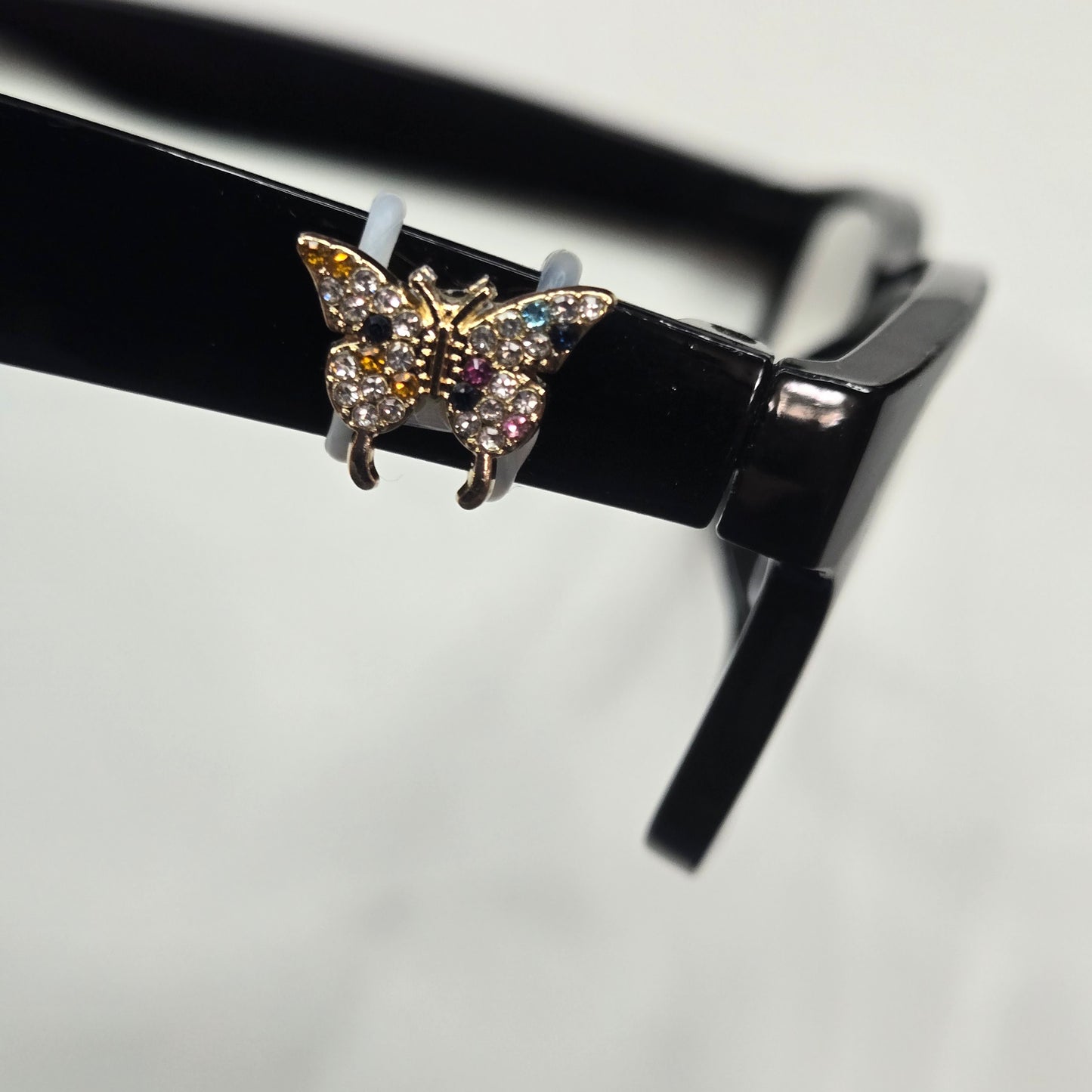 Multi Color Rhinestone Butterfly Metal Gold EyeDeco