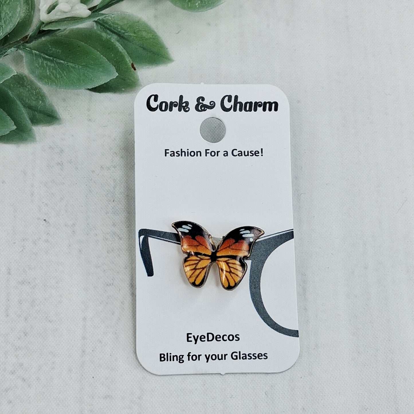 Monarch Butterfly Enamel EyeDeco