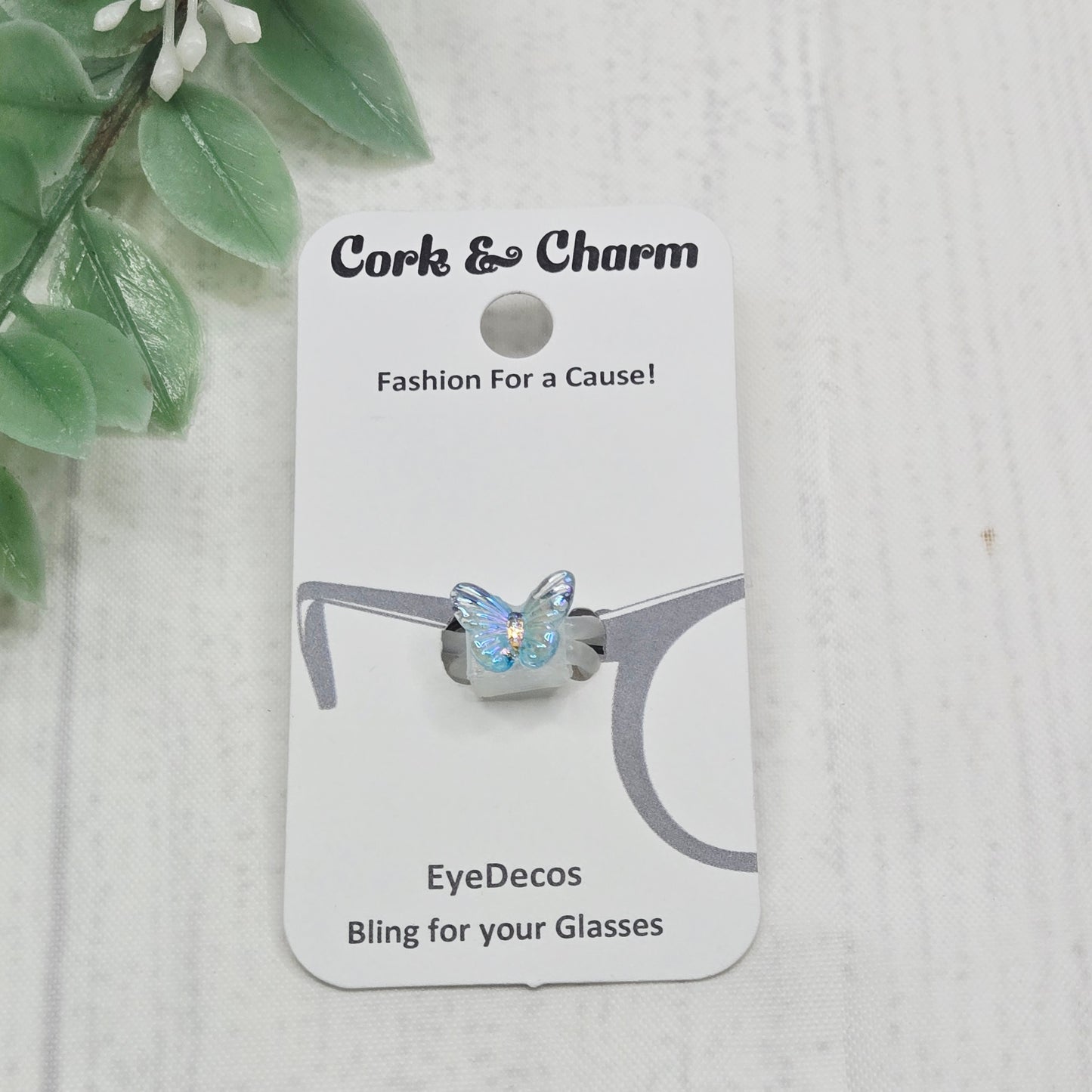 Mini Blue Butterfly Resin EyeDeco