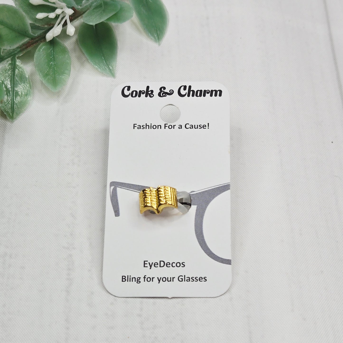 Mini Open Gold Book Metal EyeDeco