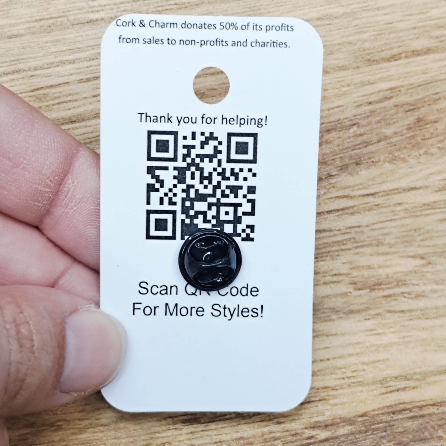 Orange Cat and Coffee Enamel Pin