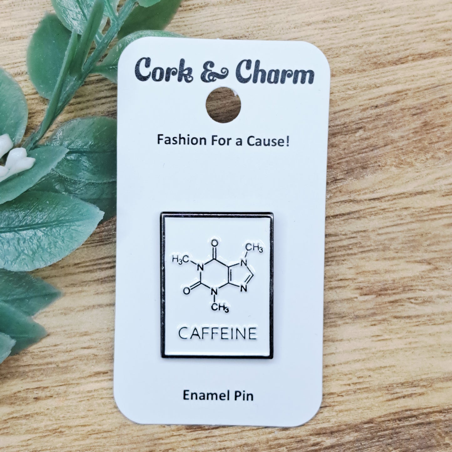 Molecule Coffee Enamel Pin