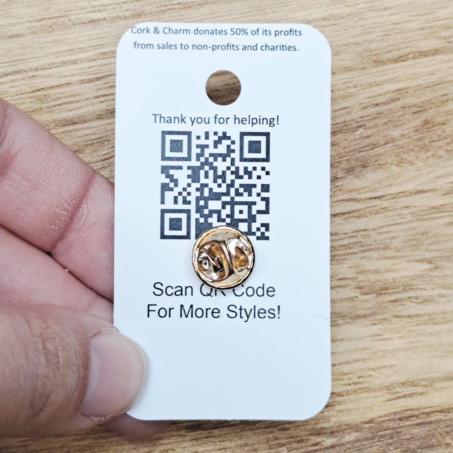 Red Mug Strong Like My Coffee Enamel Pin