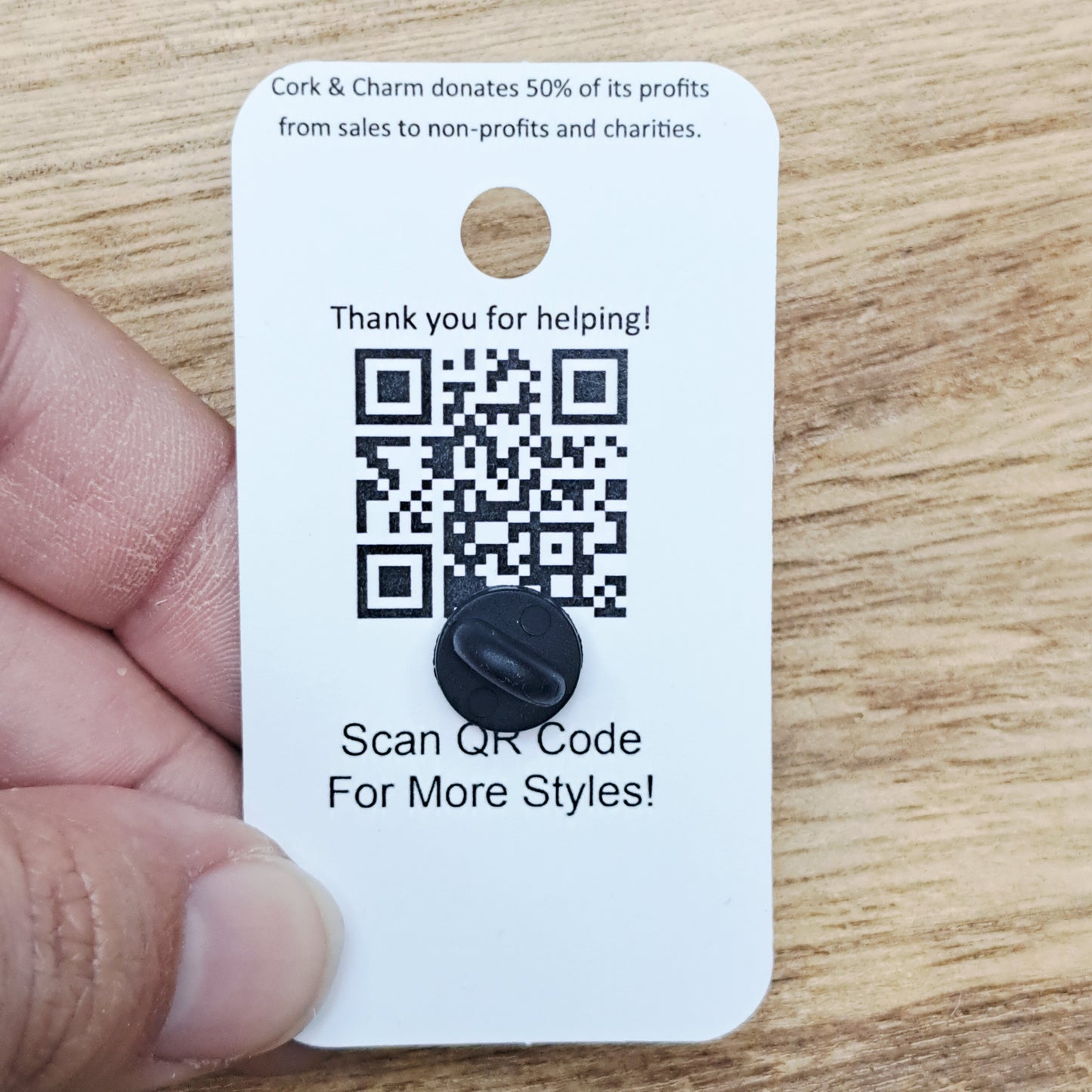 Pink Cup Life Happens Coffee Helps Enamel Pin