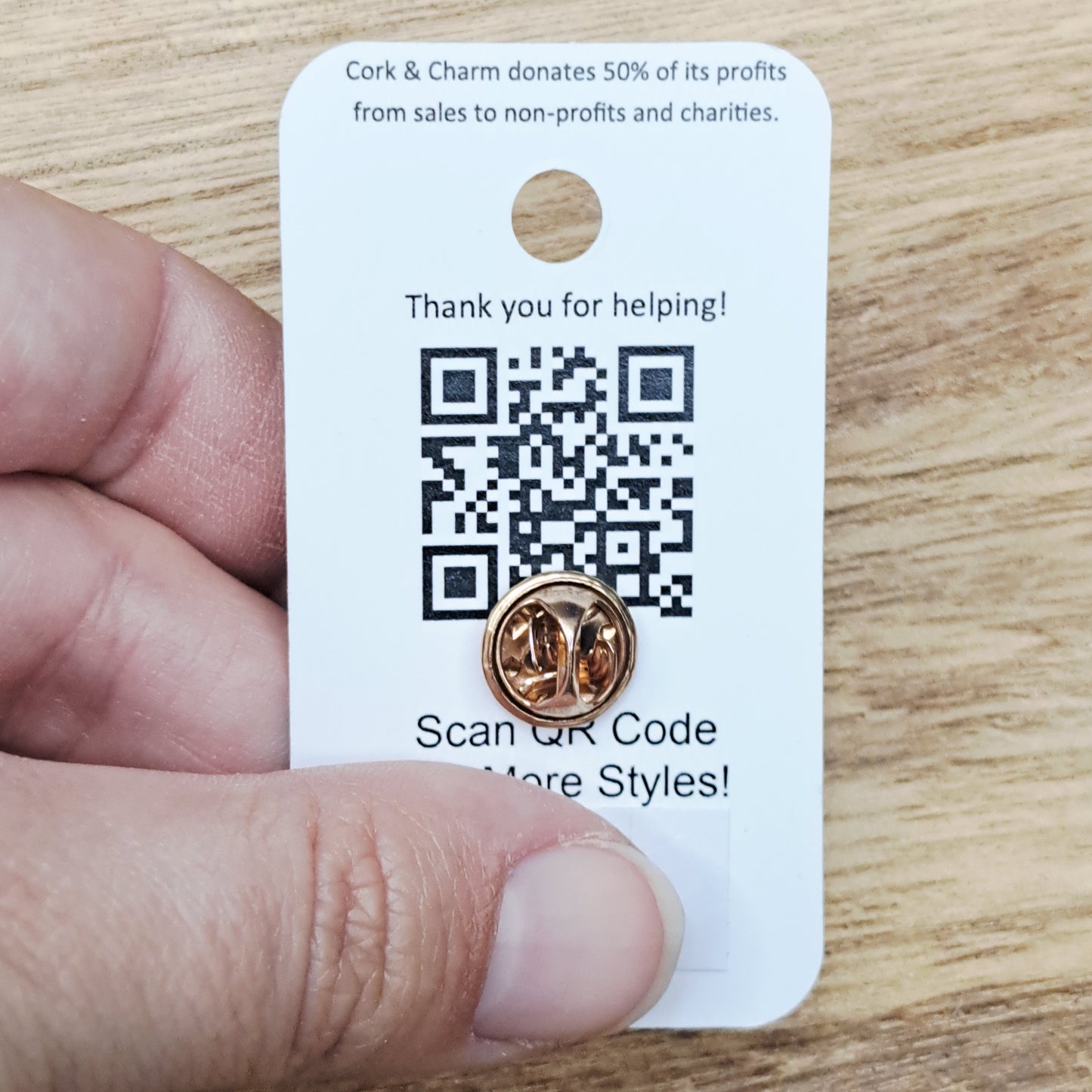 Brown Coffee Cup Enamel Pin