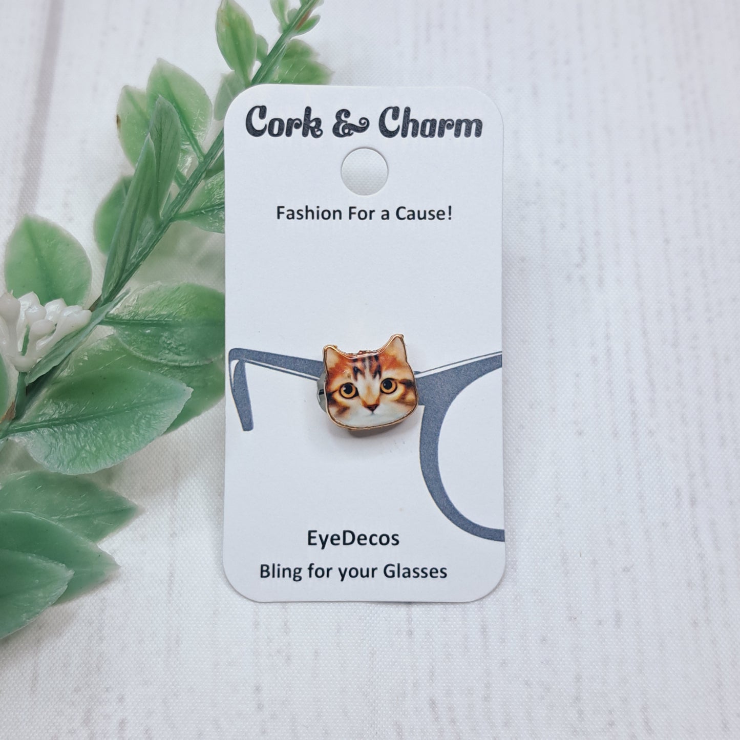 Orange Tabby Cat EyeDeco